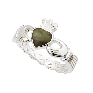 sterling silver connemara claddagh ring