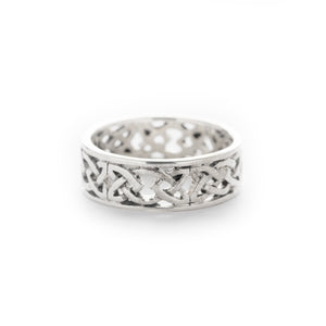 Mens Silver Celtic Ring